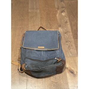 Timbuk2 Distilled Collection Blue Canvas Backpack Mens Laptop School Bag Daypack